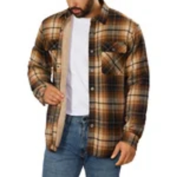 Grizzly Mountain Men's Flannel Shirt Jacket - Picture 2 of 4